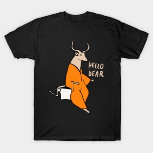 Cute Minotaur Saying Hello Dear T-Shirt